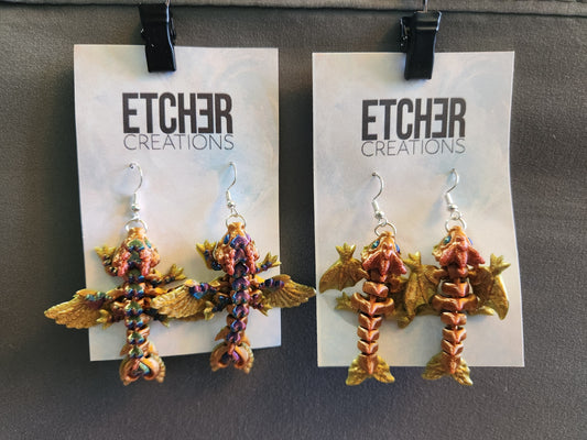 Creature Earrings (Wyverns and Dragons)